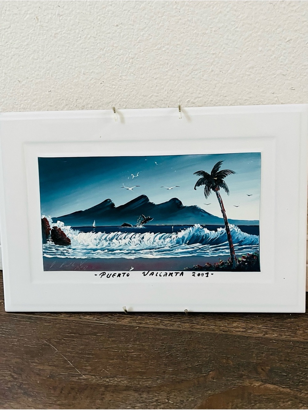 Puerto Vallarta Seascape Wall ceramic Art 8/12 inch